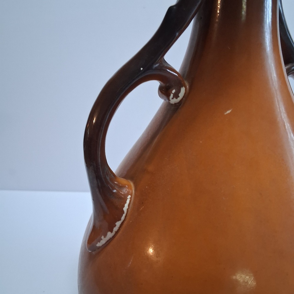 Antique USONA Goodwin Pottery Art‎ Double Handled Victorian Portrait Vase - Picture 7 of 9